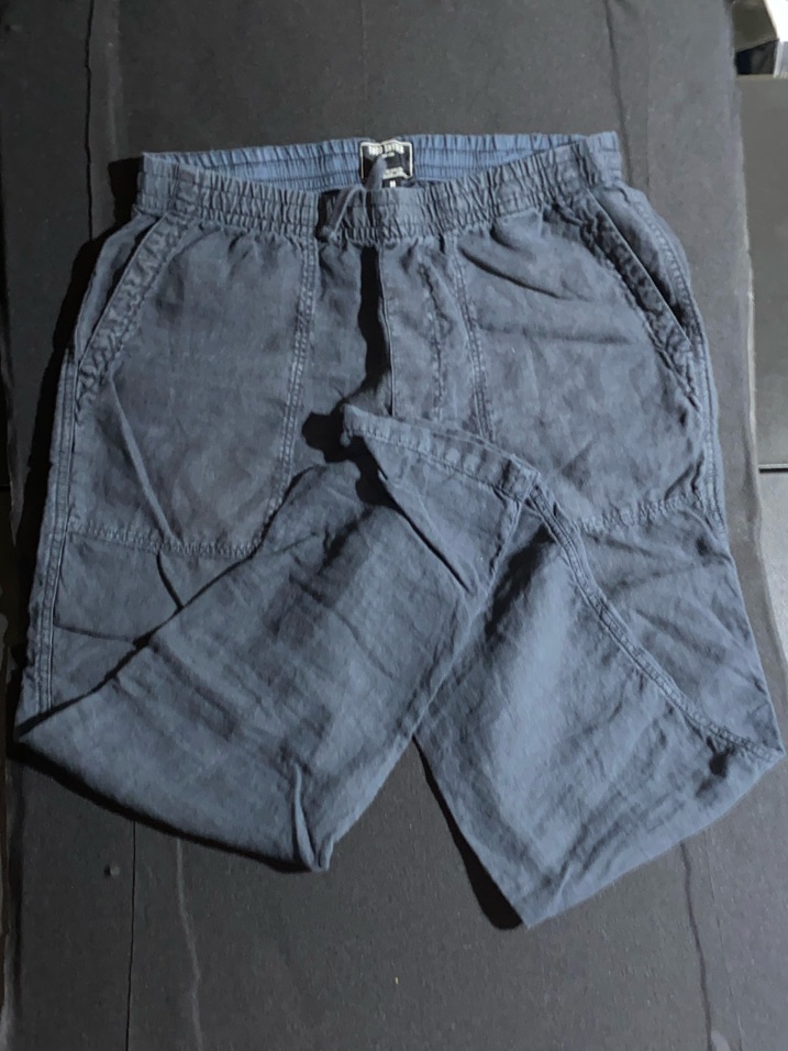 Todd Snyder Blue Beach Linen Pants With Elastic Waist Sz M